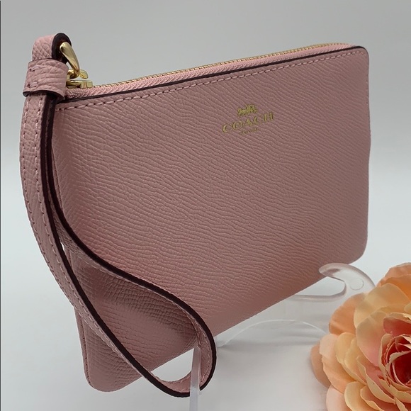 COACH Corner Zip Wristlet imitation gold/blossom - Picture 3 of 9